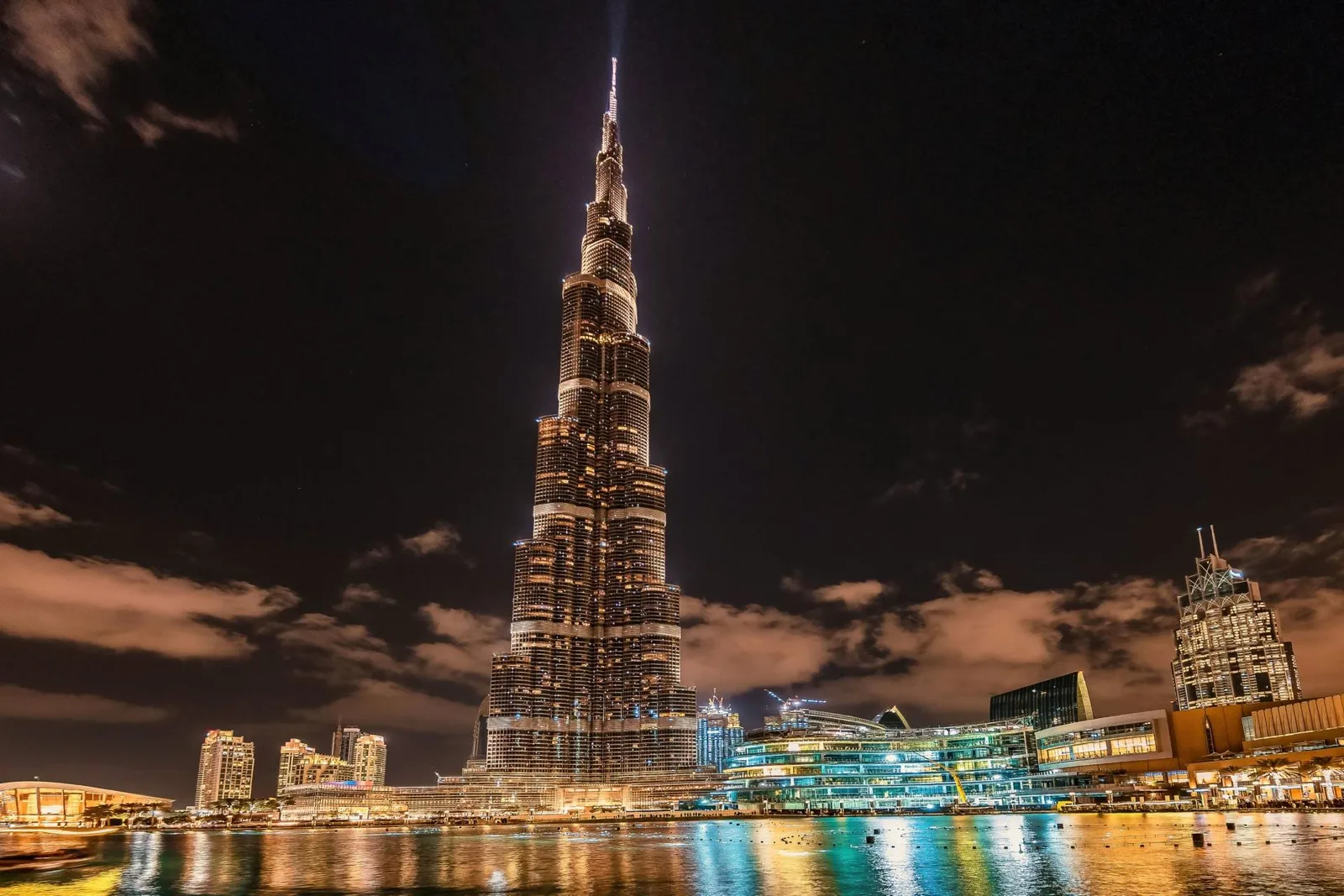 The Burj Khalifa's observation deck view over Dubai