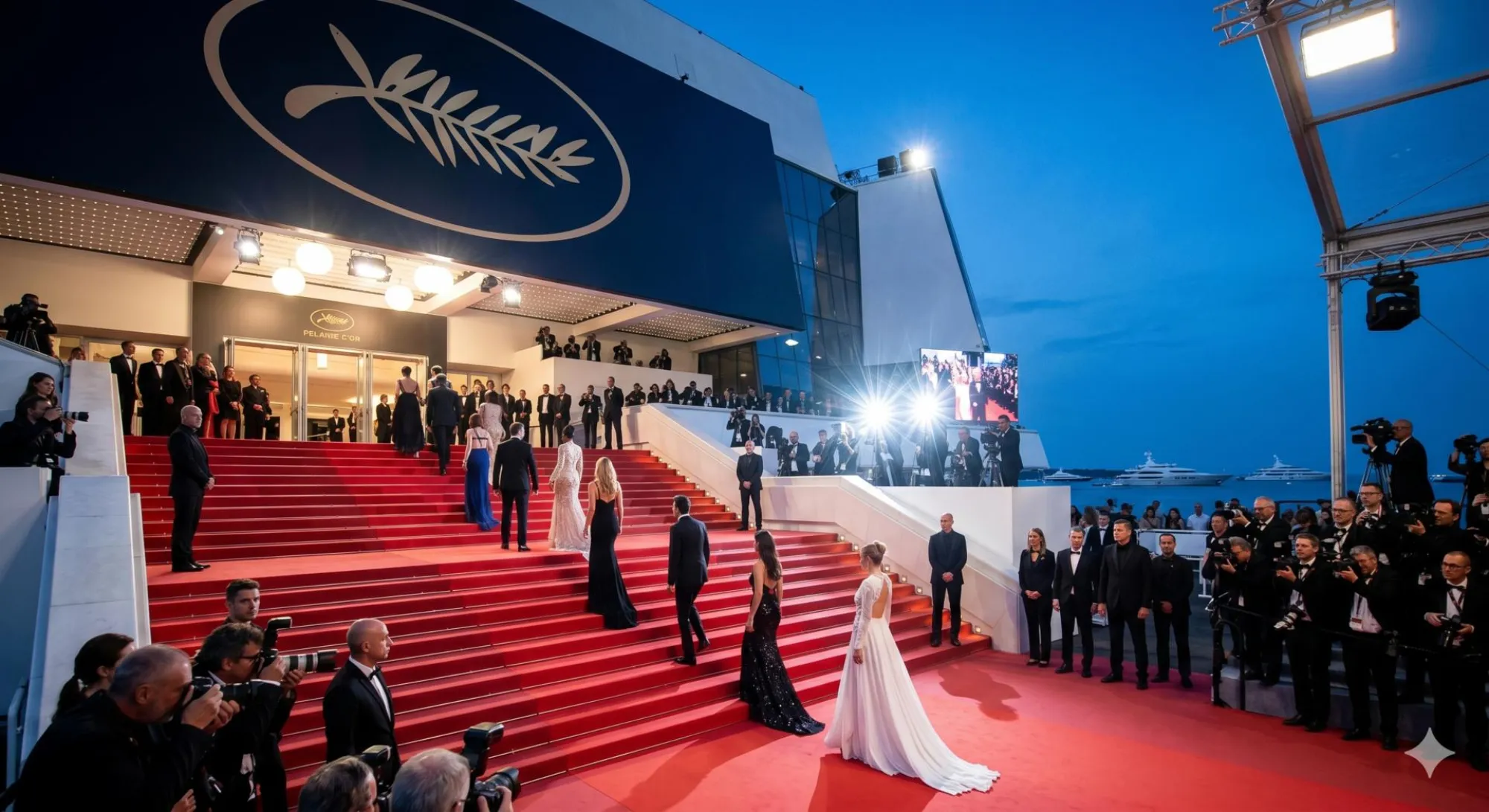 The red carpet at the Palais des Festivals during the Cannes Film Festival
