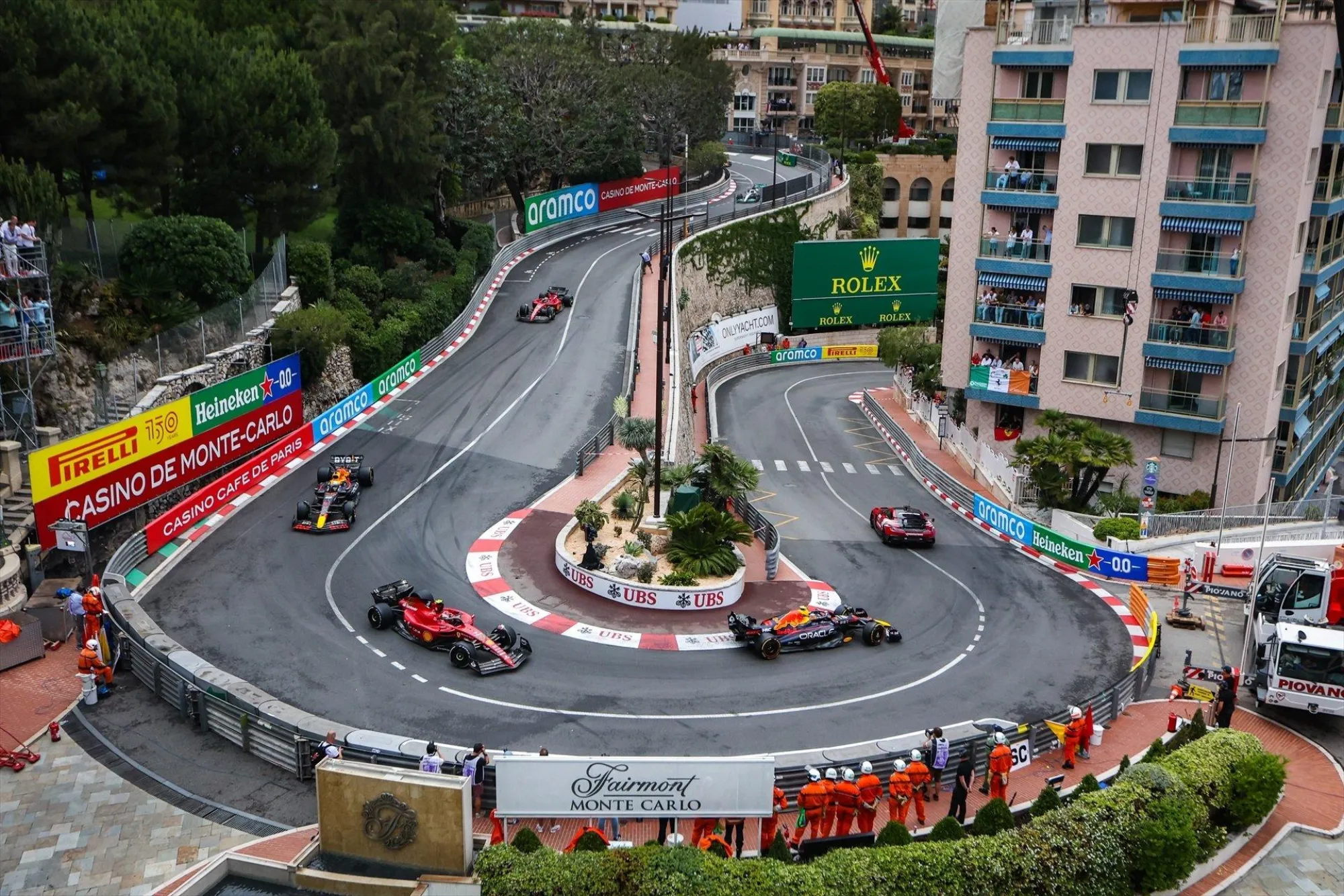 A Formula 1 car on the streets of Monte Carlo during the Monaco Grand Prix
