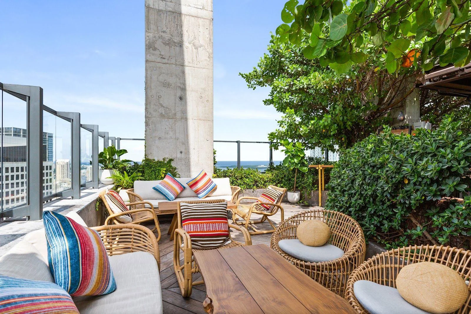 Sugar's rooftop garden 40 floors above Brickell, Miami